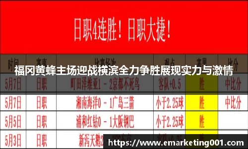 福冈黄蜂主场迎战横滨全力争胜展现实力与激情